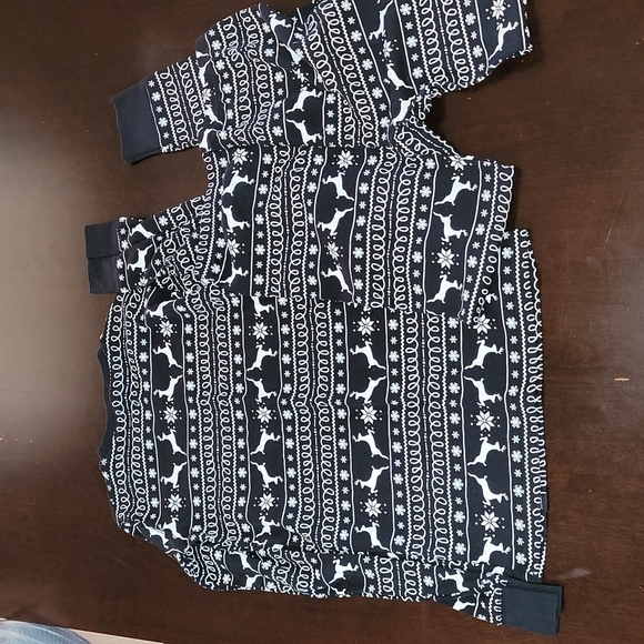 Littlest Prince Size 14 Winter Snow Christmas Reindeer Pajama Set - Picture 3 of 8